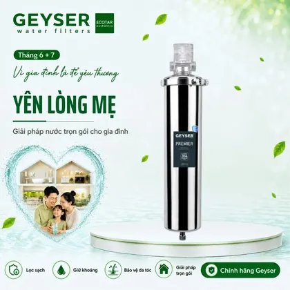 Cột lọc nước tắm sinh hoạt Geyser Ecotar Premier 20BB