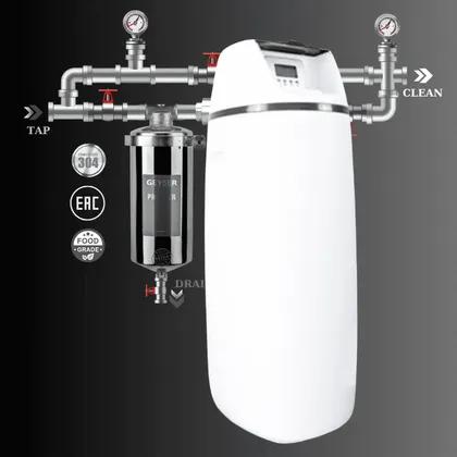 Hệ thống lọc nước tổng đầu nguồn làm mềm nước Geyser Ecotar 1F10S