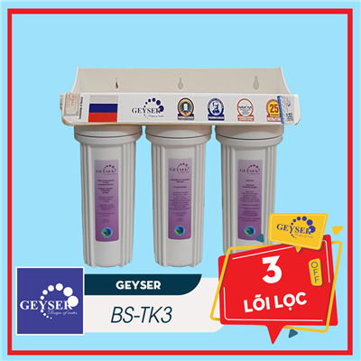 MÁY LỌC NƯỚC NANO GEYSER TK3 - 3 LÕI LỌC